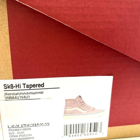 💖MEGA SALE💖Vans SK8-HI Tapered Retrocali Pure Pink High Top Men's VN0A4U164U1 - Picture 7 of 8